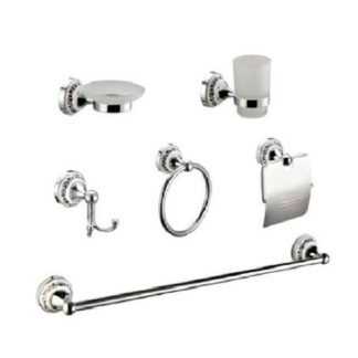 Kit Accesorios Para Baño 6 Piezas Ponepolo Cod- Ad9278