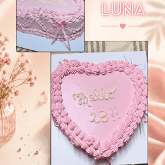 Torta con forma de Corazón